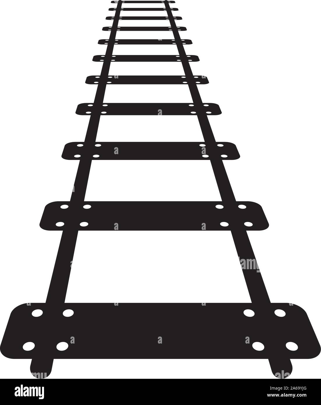Train track graphic design template vector isolated Stock Vector Image