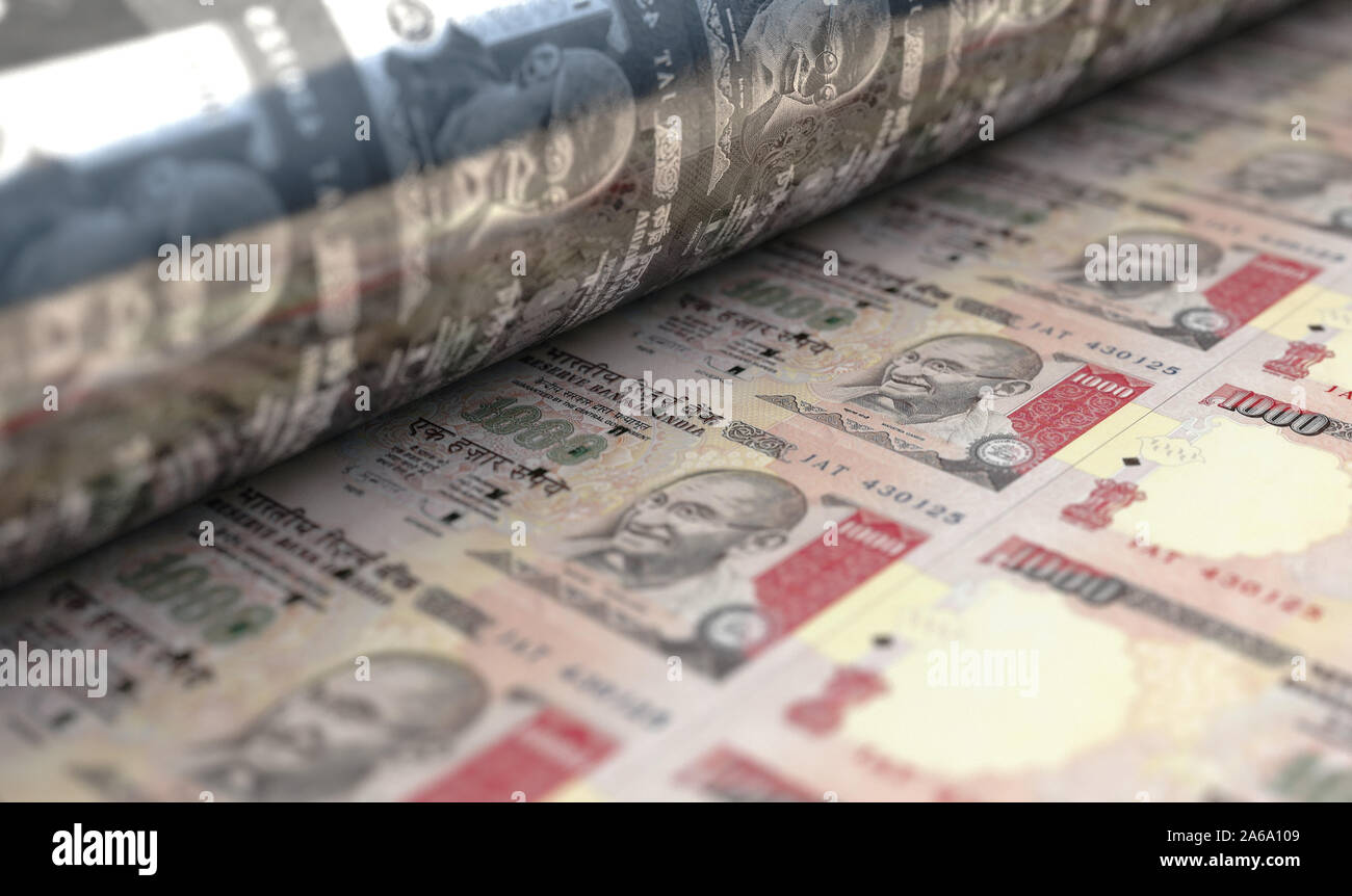 Indian rupee notes hi-res stock photography and images - Alamy