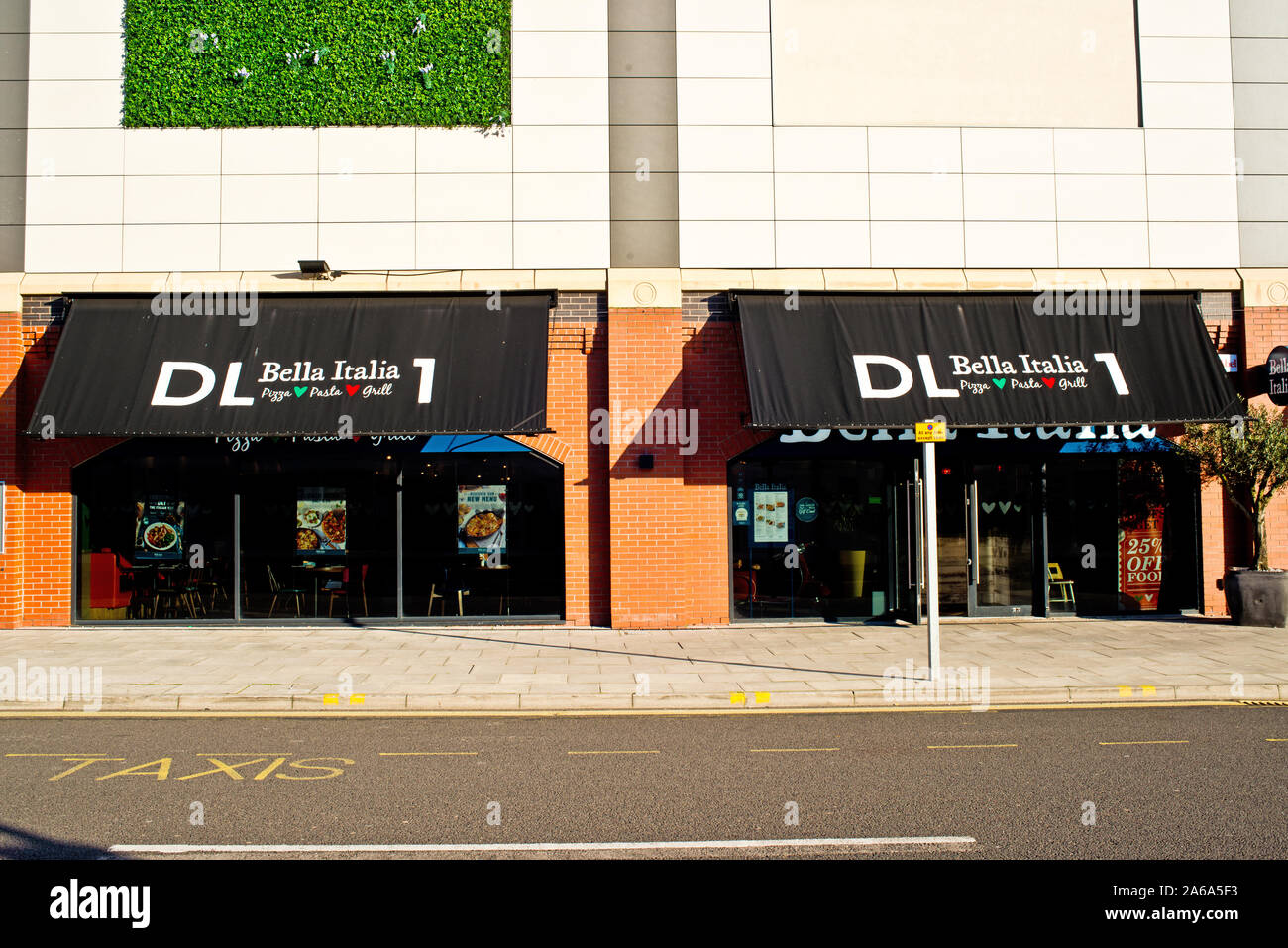 Bella Italia Restaurant, Feethams, Darlington, England Stock Photo Alamy