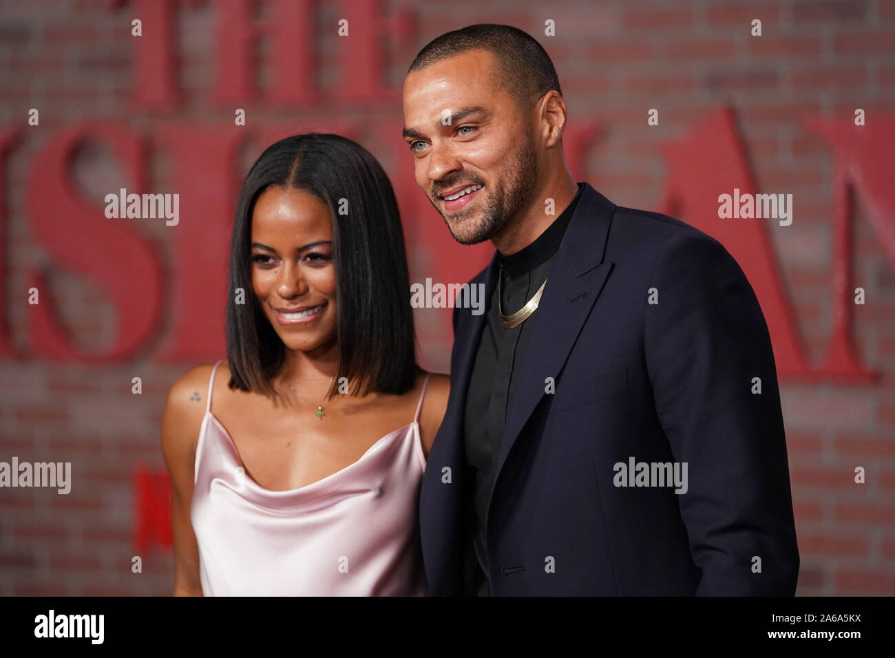 October 24, 2019, Hollywood, California, USA: 24 October 2019 -Hollywood, California - Jesse Williams, Taylour Paige. ''The  Irishman'' Los Angeles Premiere held at the TCL Chinese Theatre. Photo Credit: Birdie Thompson/AdMedia (Credit Image: © Birdie Thompson/AdMedia via ZUMA Wire) Stock Photo