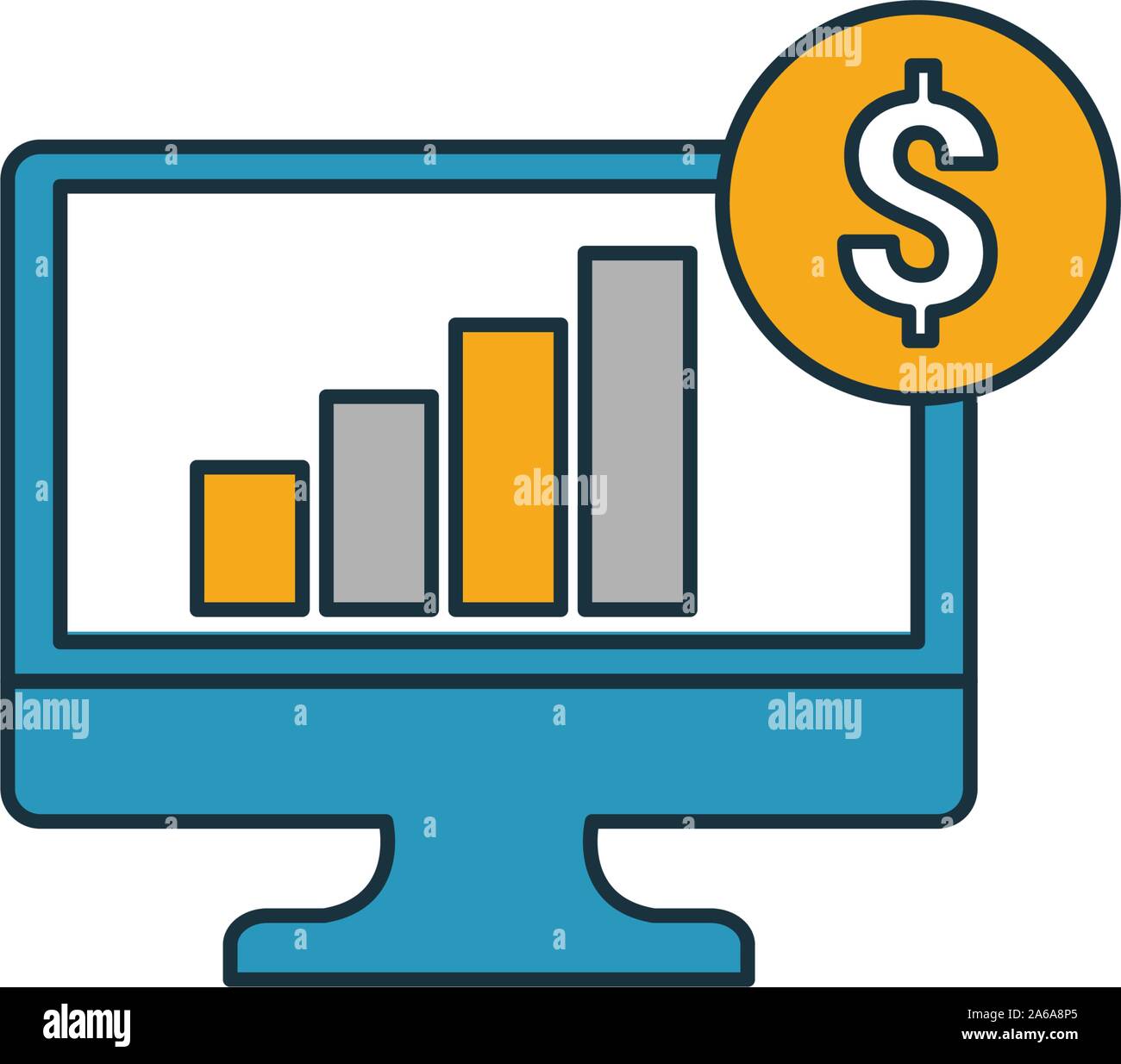 Growth Stock icon. Simple element from personal finance icons