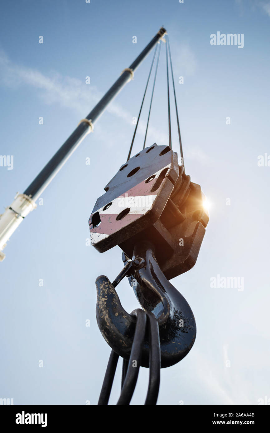 Crane Hook Lifting High Resolution Stock Photography and Images Alamy
