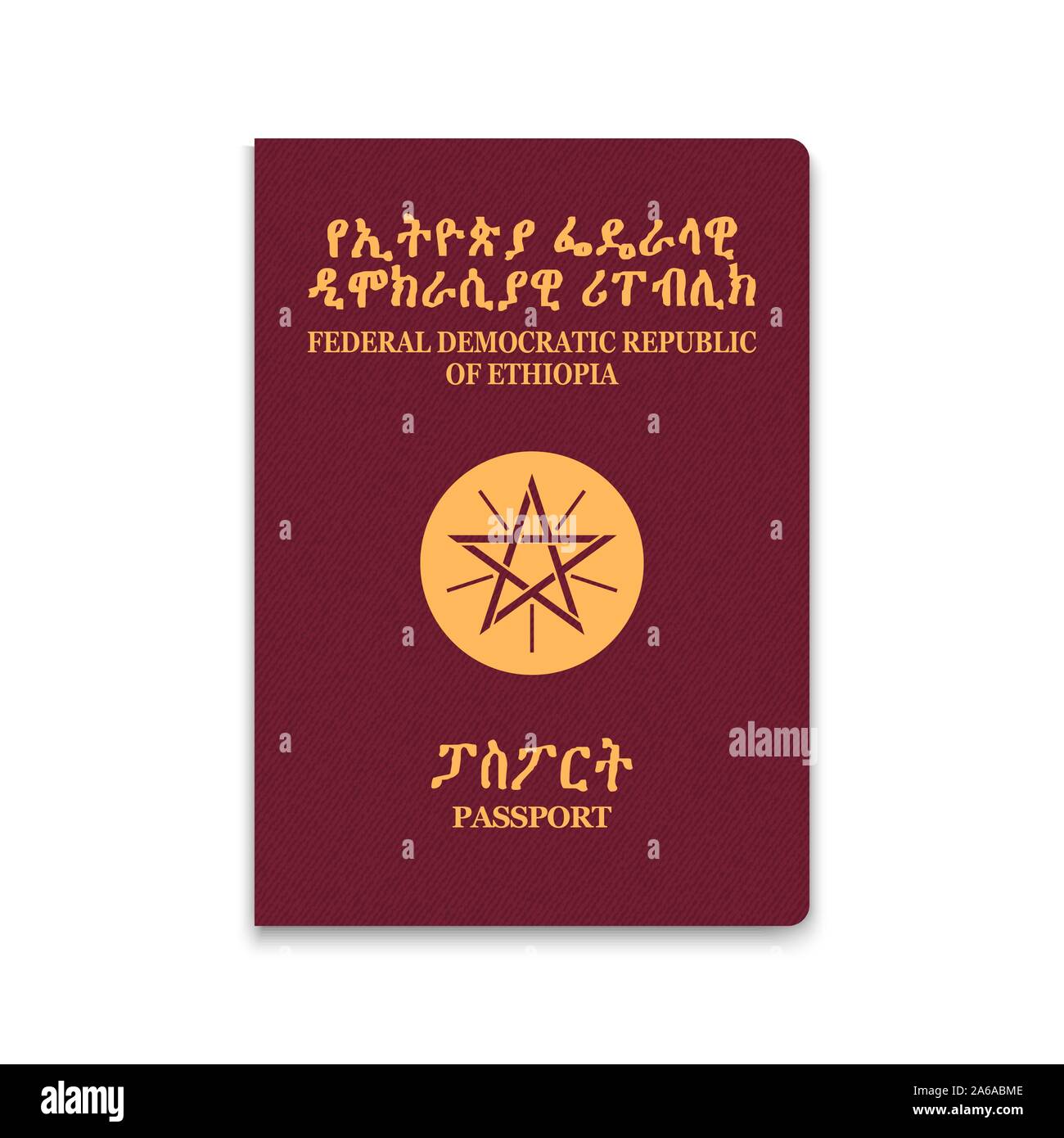 Passport of Ethiopia. Vector illustration Stock Vector Image & Art Alamy