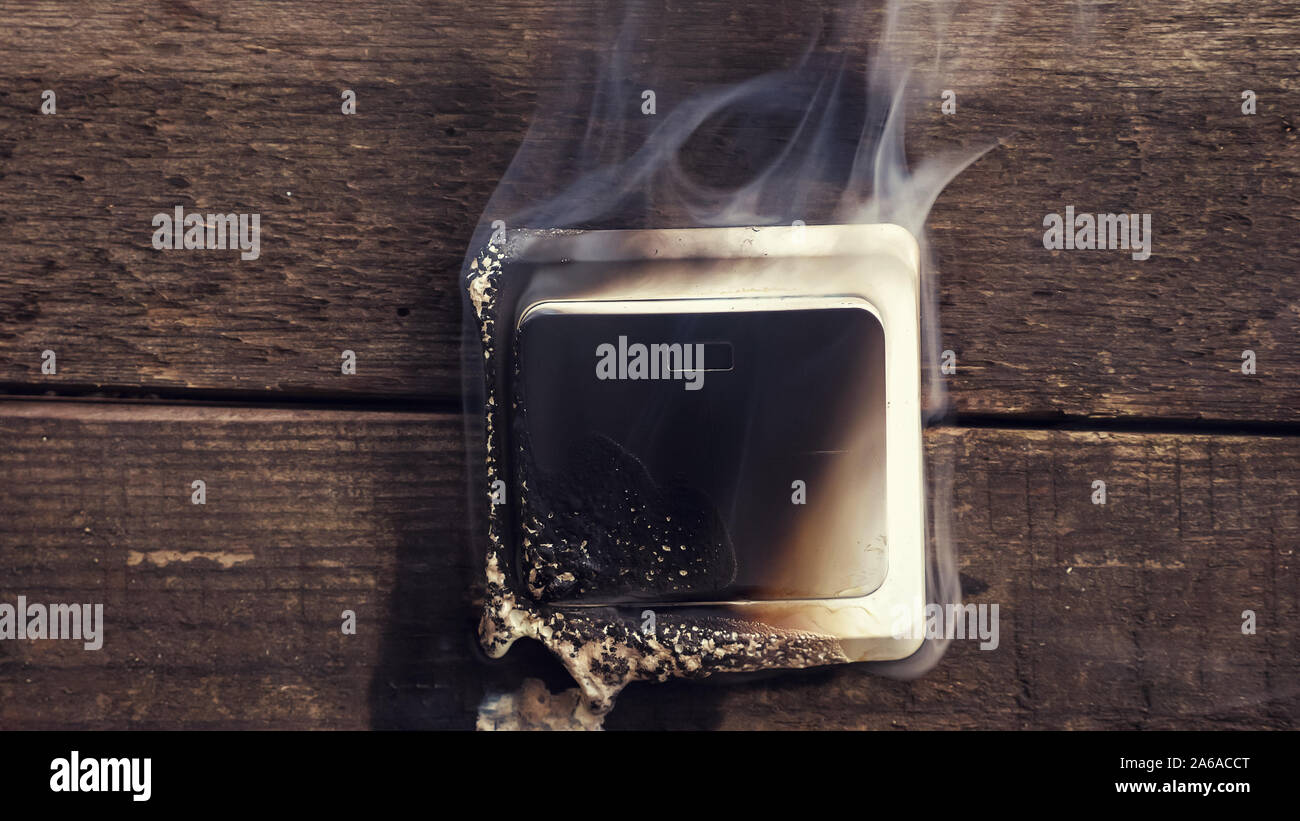 Fire From Electric Short Circuit High Resolution Stock Photography and ...