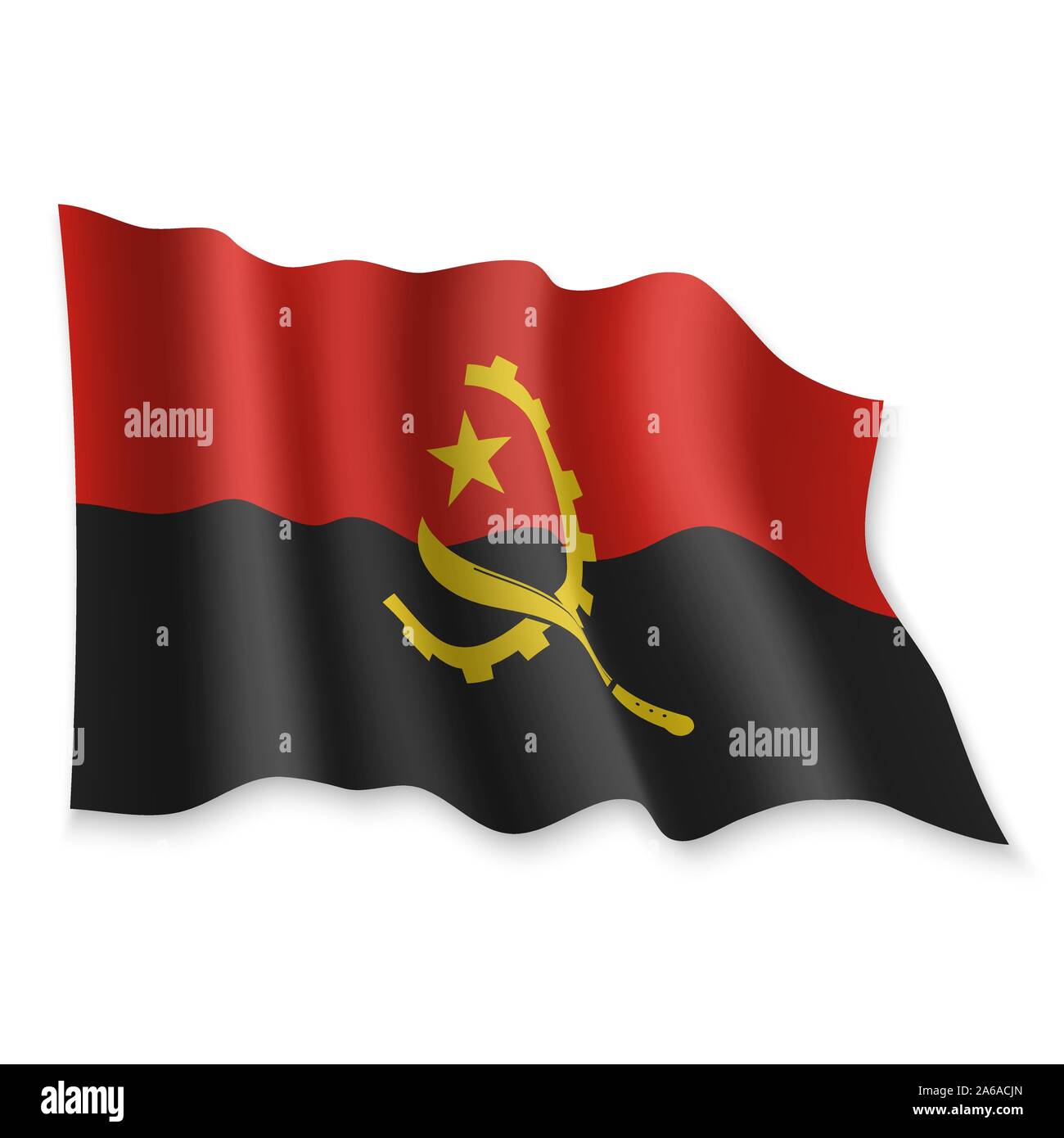 Premium Photo  Texture of sackcloth with the image of angola flag