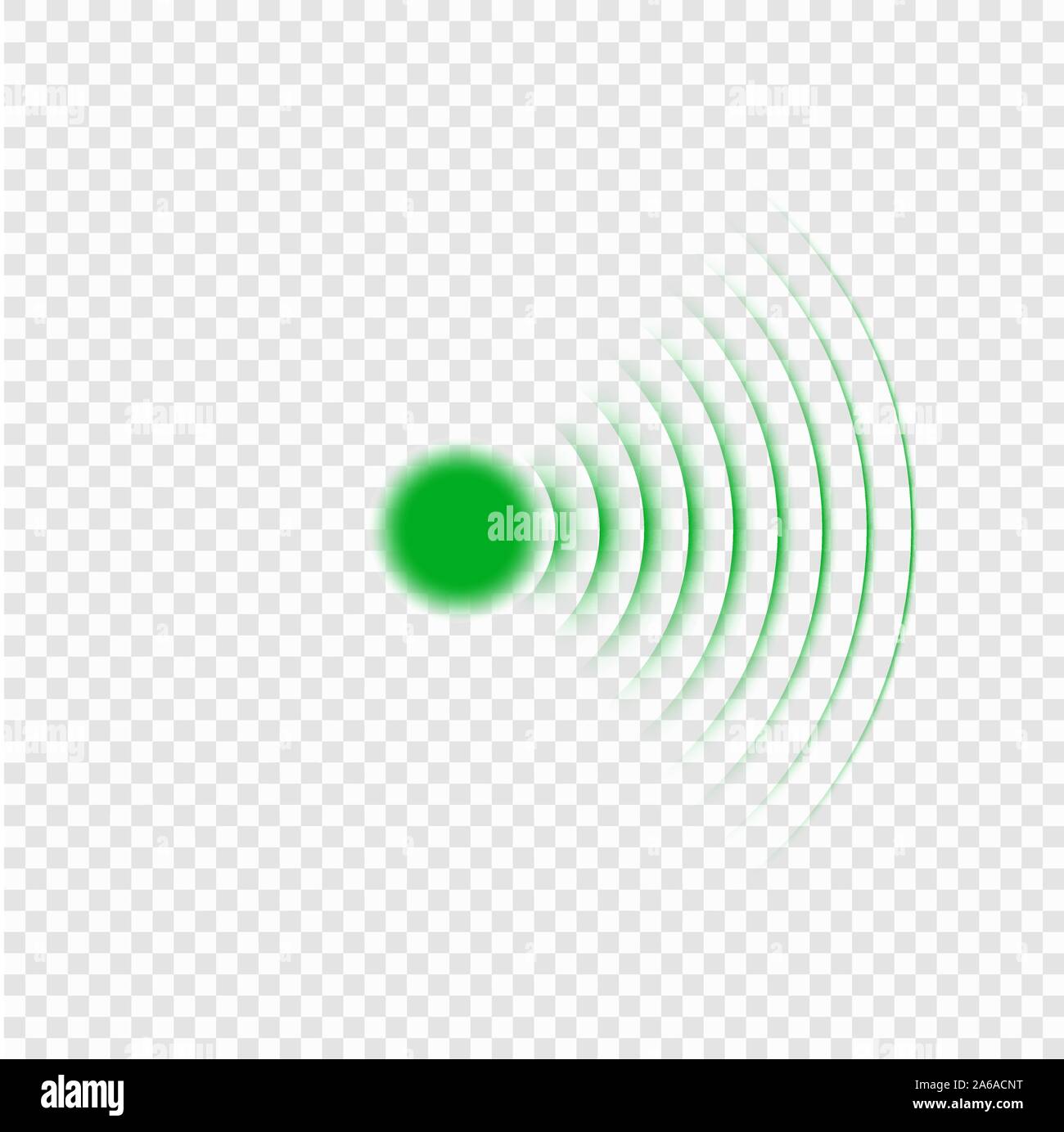 Sonar search sound wave icon. Radar icon Stock Vector