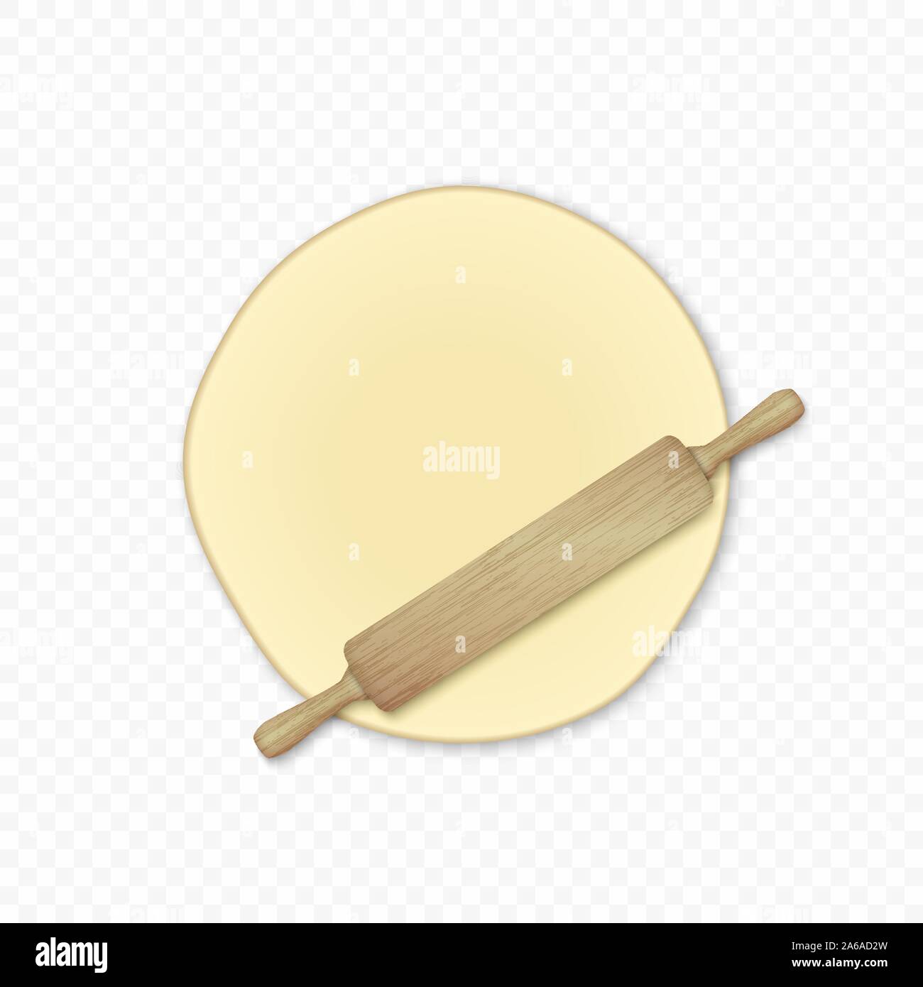 Bread dough isolated on transparent background Stock Vector