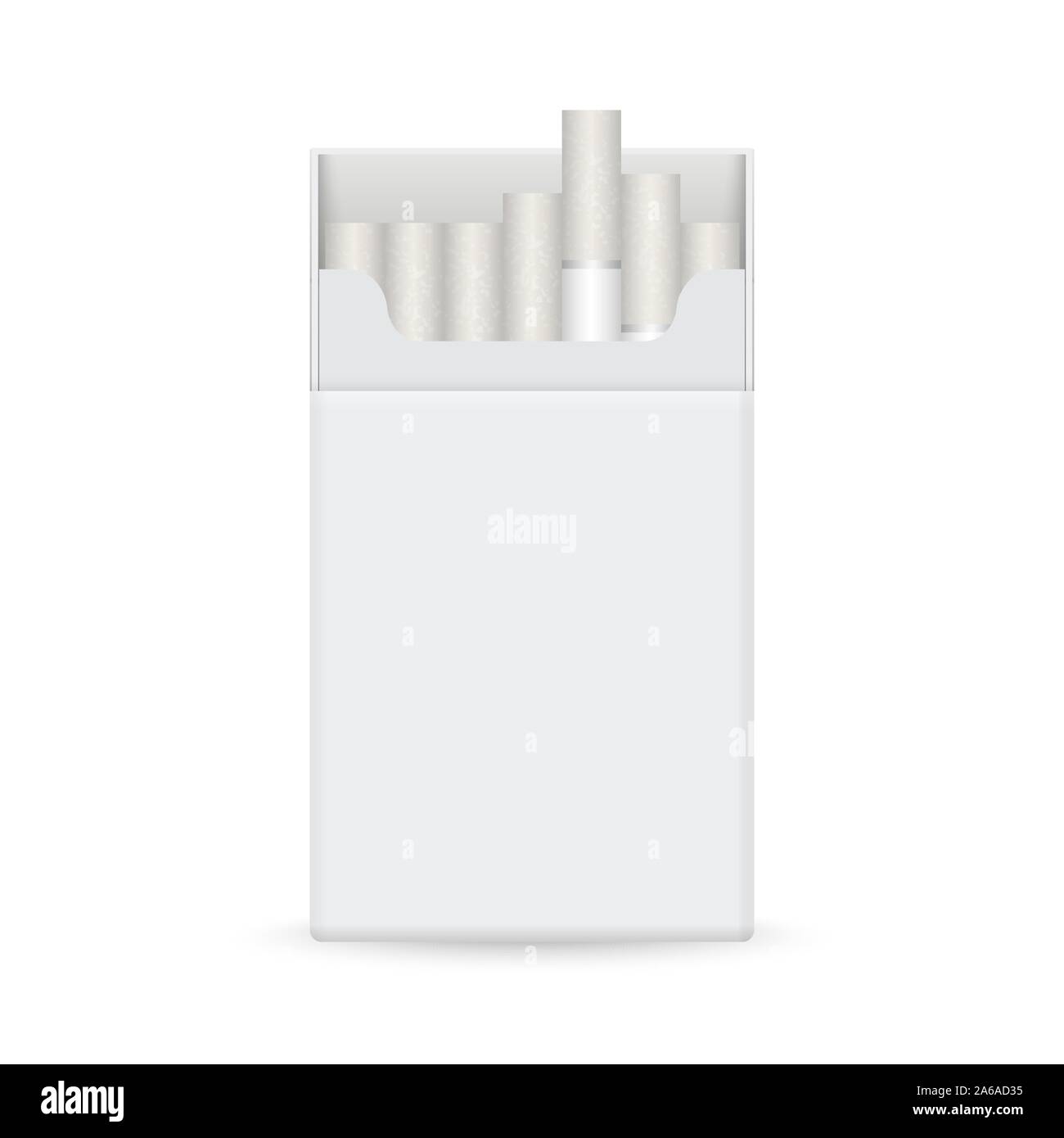 Realistic blank cigarette pack template. Vector illustration Stock ...