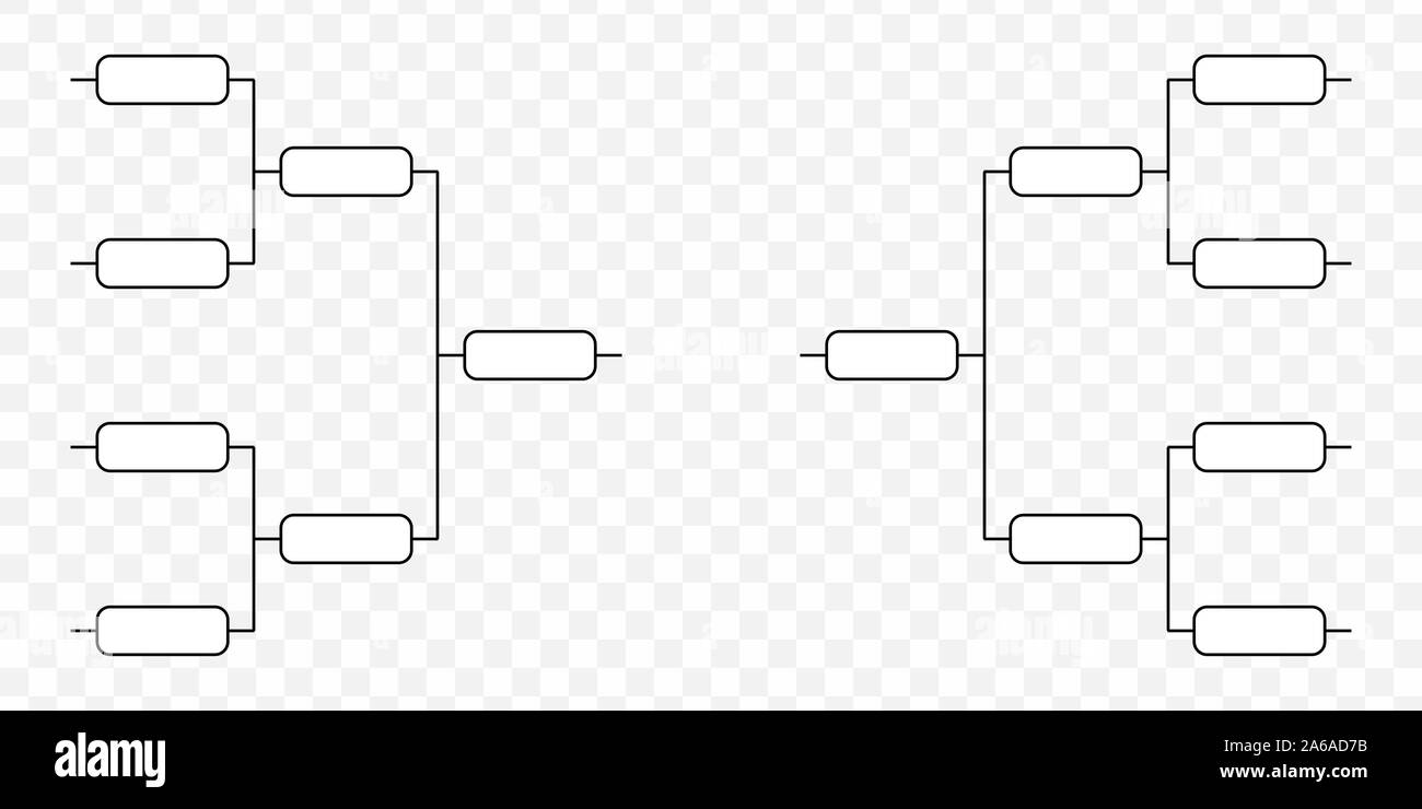 Team Tournament bracket. Play off template Stock Vector