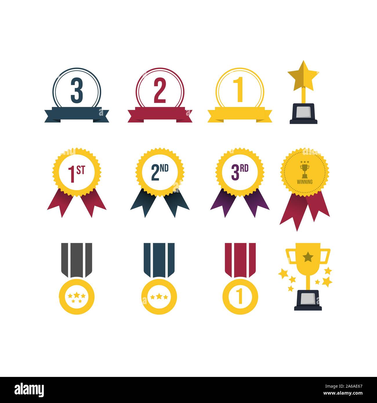 Vector award elements. Vector infographic icons vector. Elements for awards Premium Vector Stock Vector