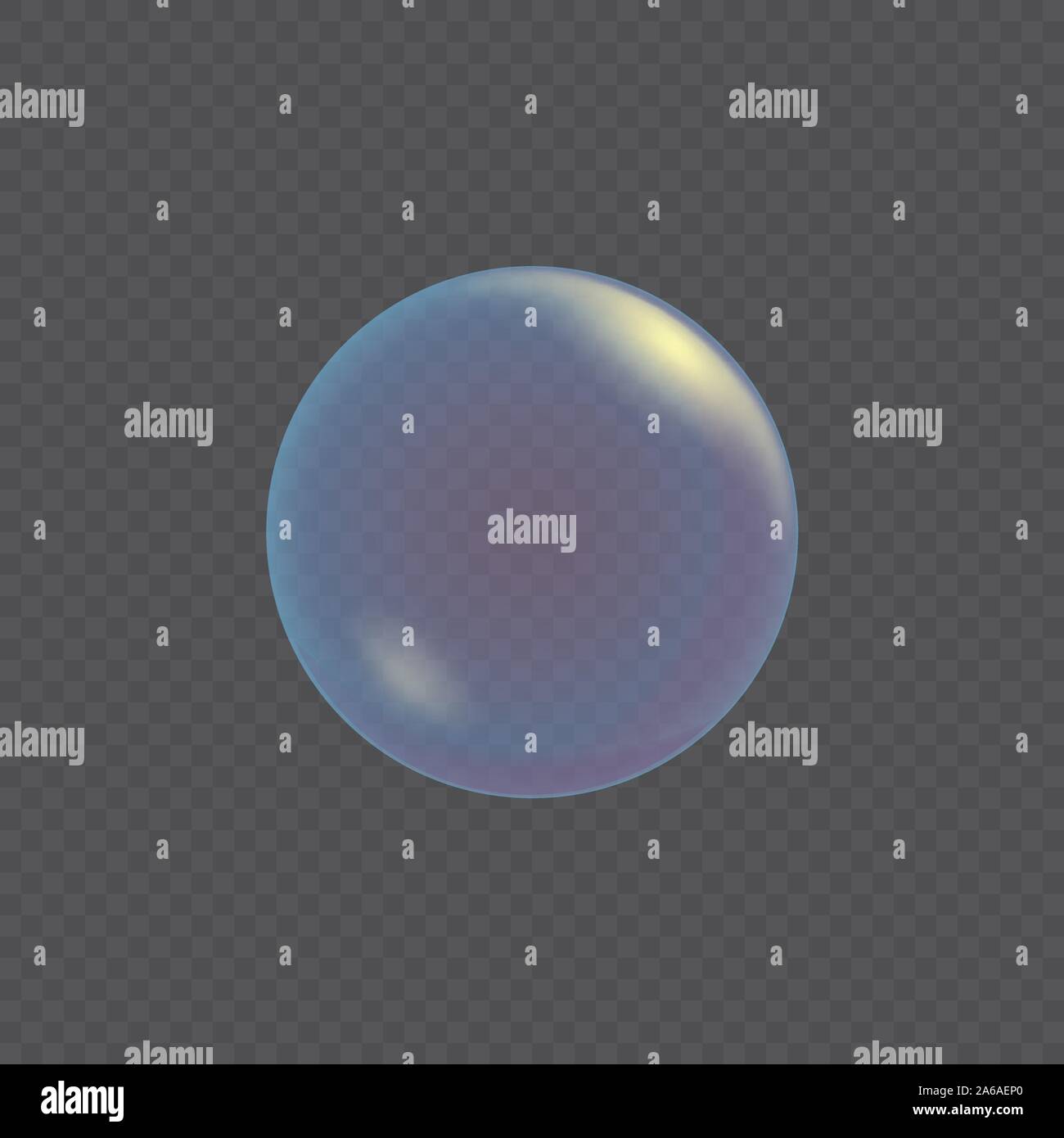 Realistic soap bubble isolated on transparent background. Vector ...