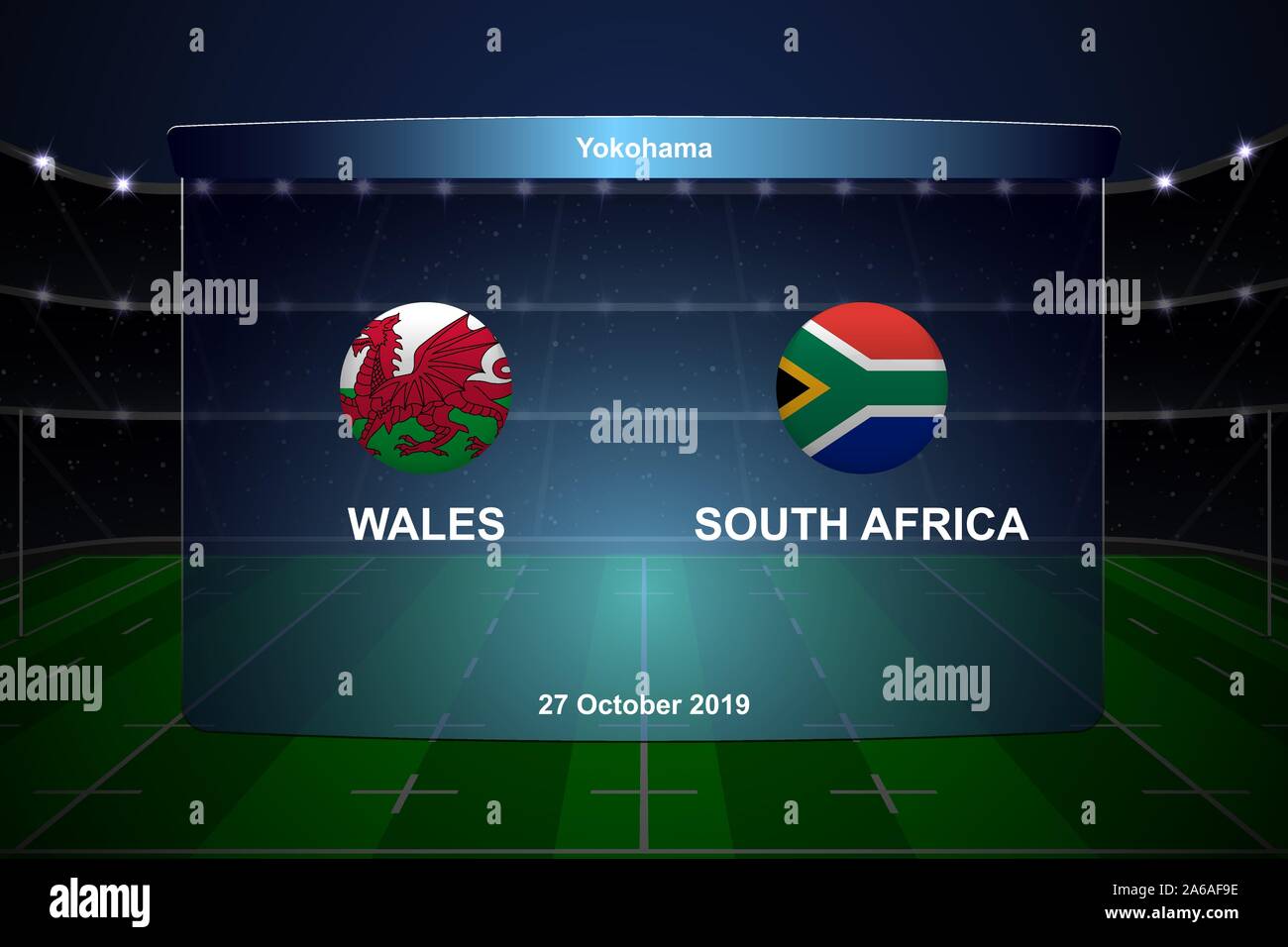 South africa vs wales rugby Stock Vector Images Alamy