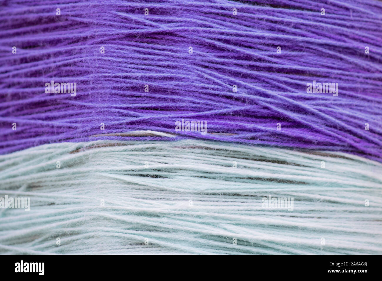 Street rope wrapped woolen ropes close-up. Street art Stock Photo - Alamy