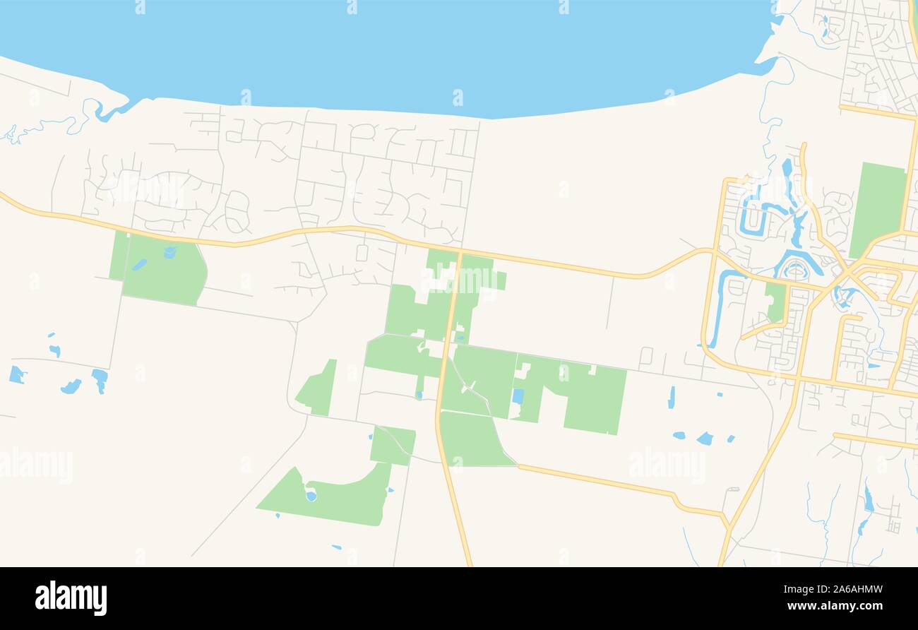 Hervey Bay Street Map Printable Street Map Of Hervey Bay, Australia. Map Template For Business  Use Stock Vector Image & Art - Alamy