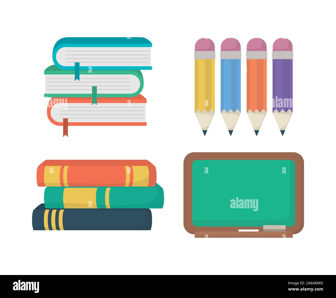 back to school card with set supplies Stock Vector Image & Art - Alamy