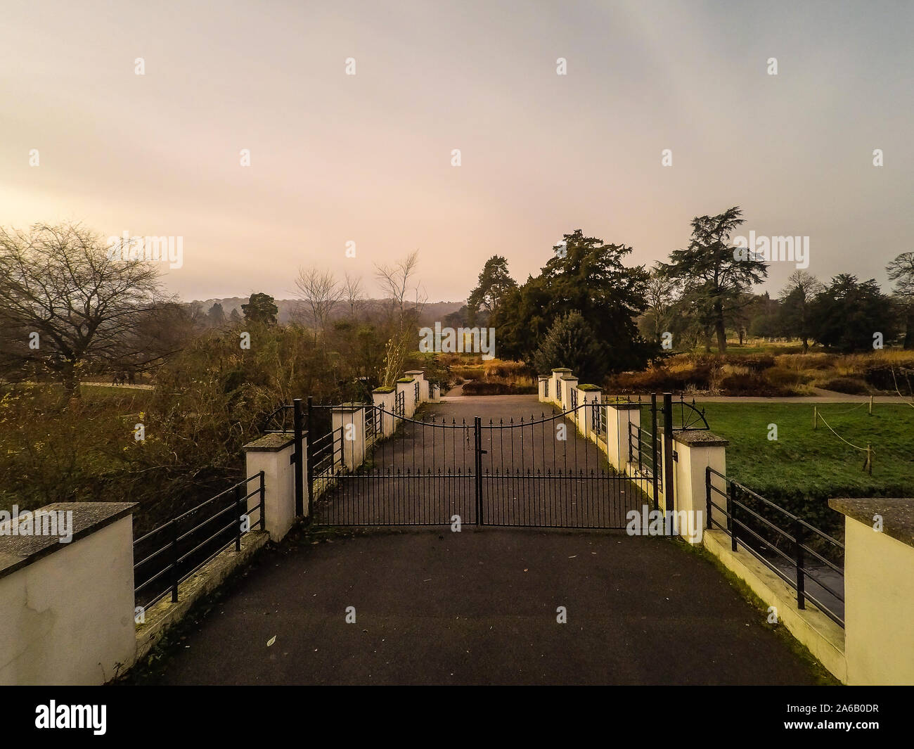 Aerial view of the Trentham Gardens Estate, in Trentham, Stoke on Trent