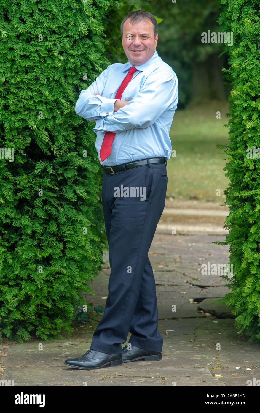 Arron Banks political donor, businessman and co-founder of the Leave EU campaign at his home near Bristol.He is one of the  largest donors to the UK Independence Party and helped Nigel Farage campaign for Britain to leave the EU. Stock Photo