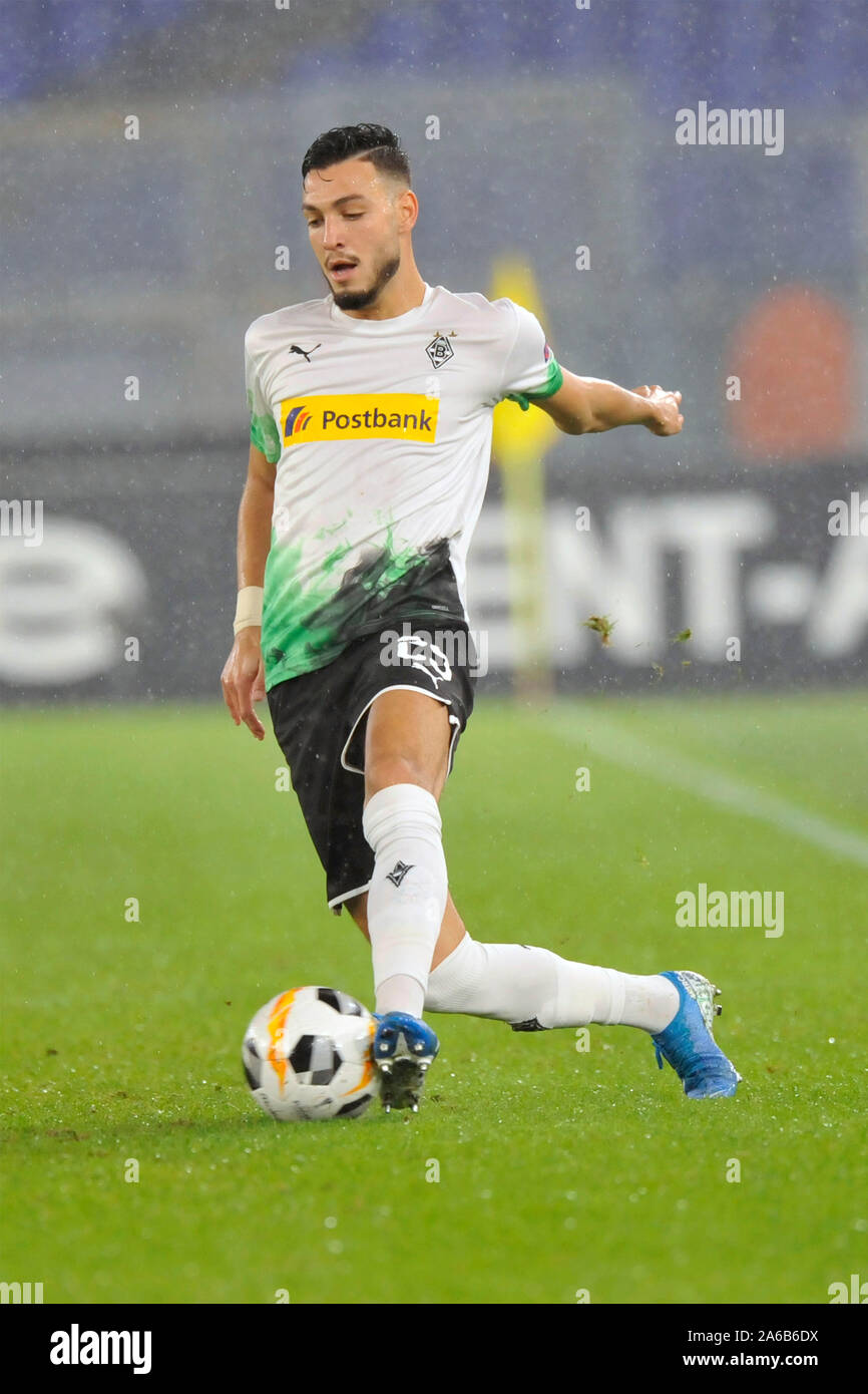 Roma Borussia M Gladbach 1 1 Stadio Olimpico 24 10 2019 Uefa Europa League Ramy Bensebaini Rome Borussia M Gladbach 1 1 Olympic Stadium 24 10 2 Stock Photo Alamy