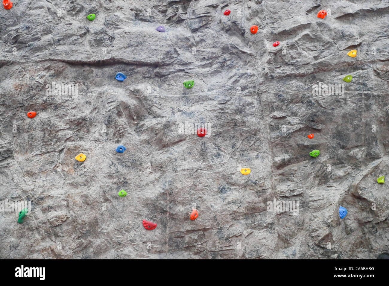 Grey wall. climbing a rock wall indoor - Image - Image Stock Photo