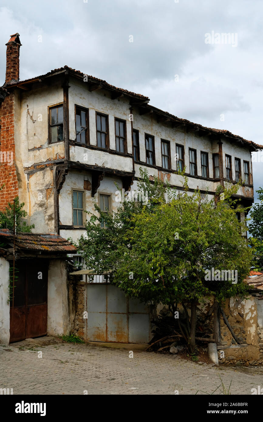 An example of Ottoman architecture in Bursa is the old house in the village of Gürle Stock Photo