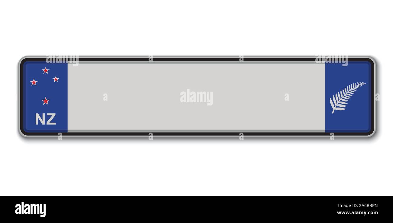 New zealand car registration plate hires stock photography and images