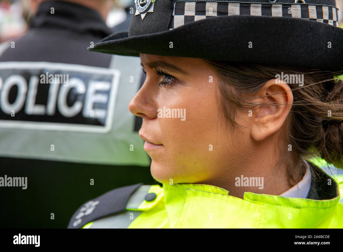 London, 10th October 2019, Extinction Rebellion demonstration and occupation of Trafalgar Square. Stock Photo