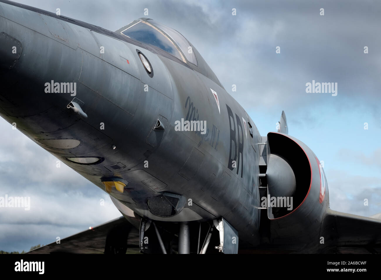 Cold war period Dassault mirage 4 nuclear bomber. Stock Photo