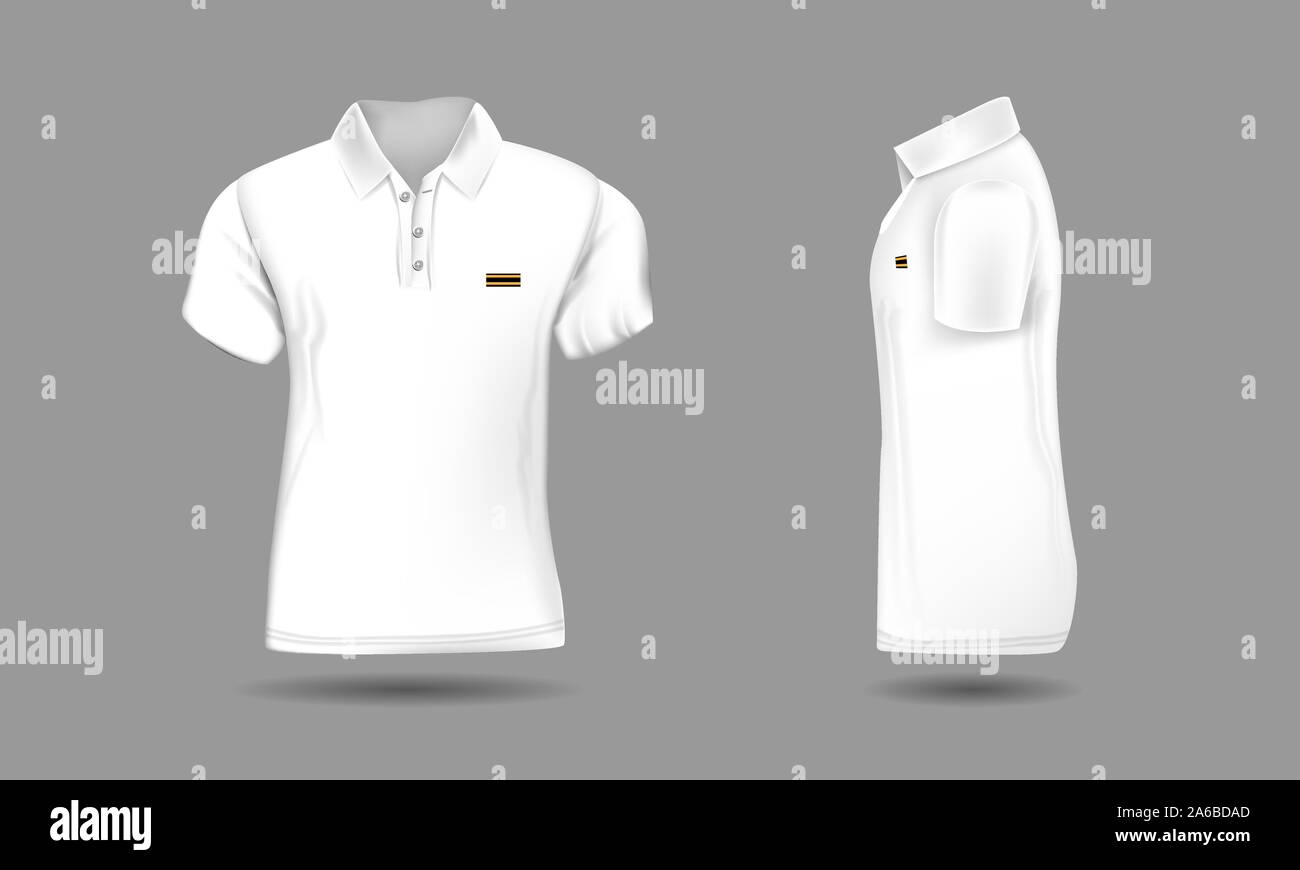 Polo t shirt side view cheap