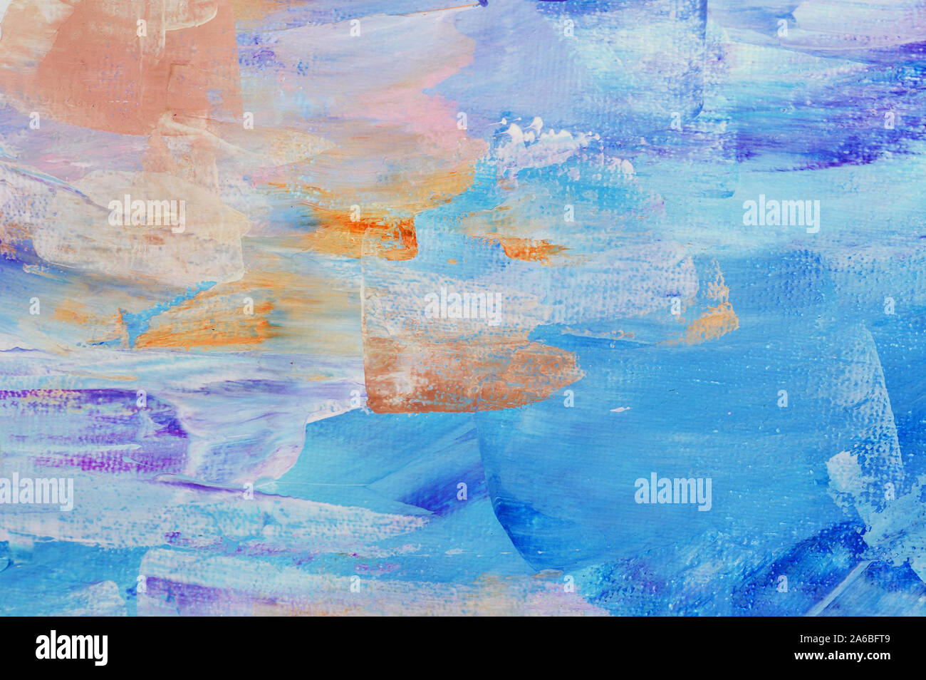 Abstract art background hand drawn acrylic painting. Brushstrokes