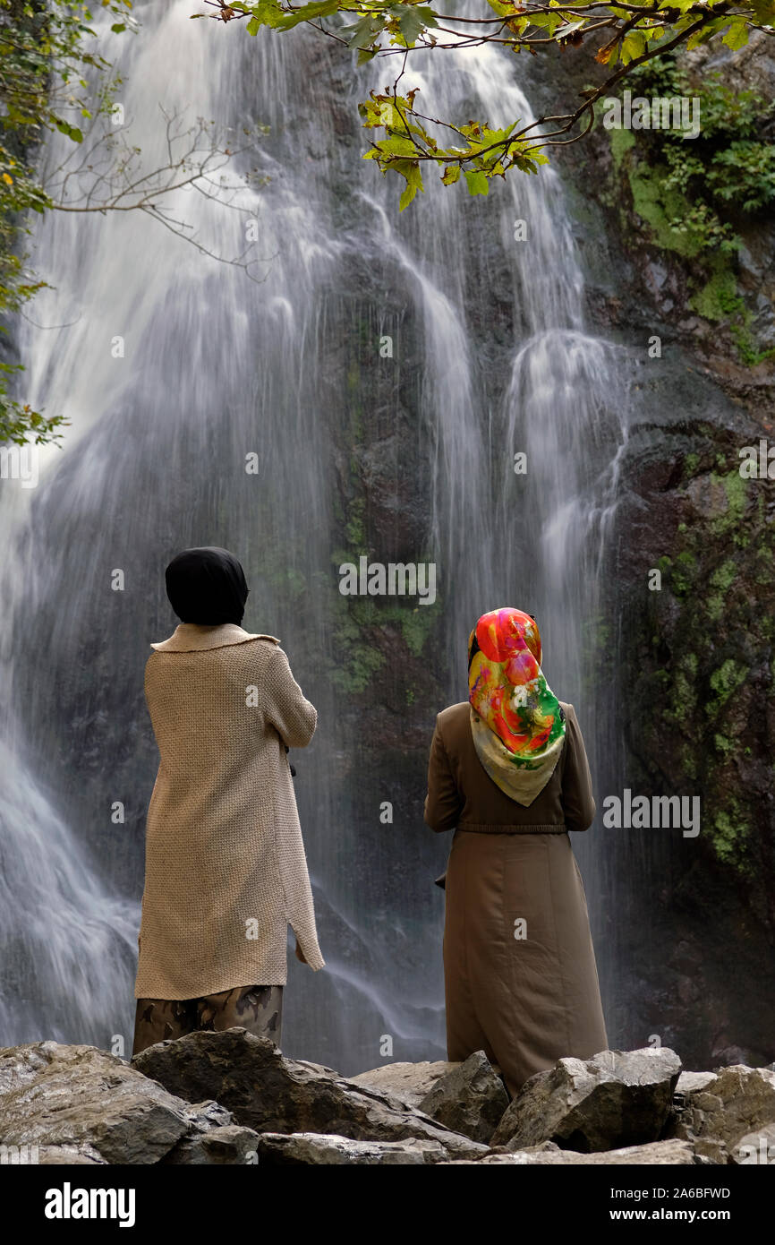 One of the valuable parts of Yalova, Sudüşen Watervfall is inside the borders of Termal District. The location is quite attractive for having entert. Stock Photo