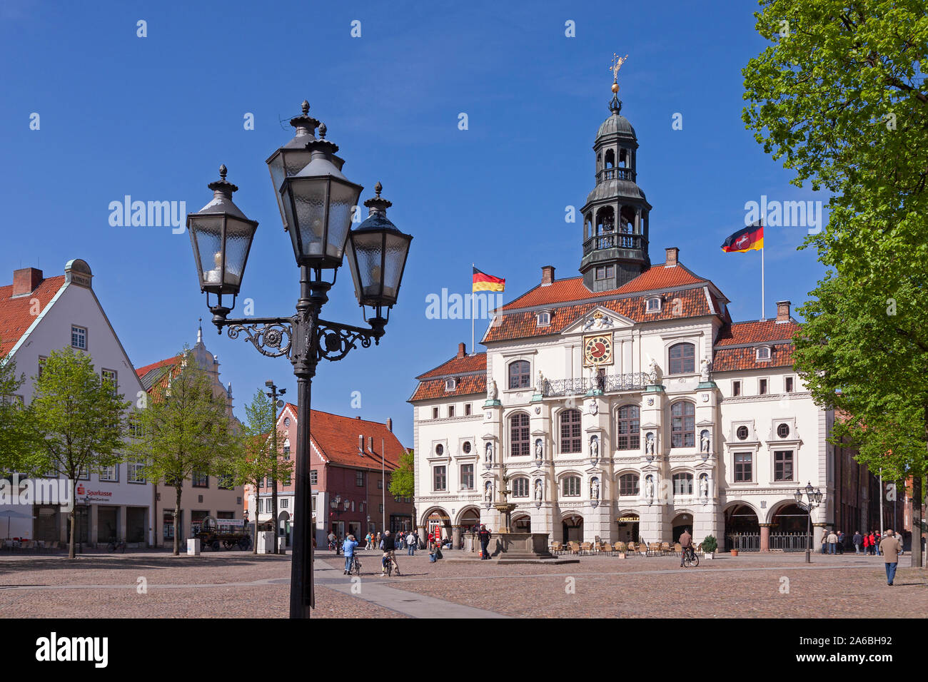 The town hall of Lüneburg in Lower Saxony, Germany. Stock Photo