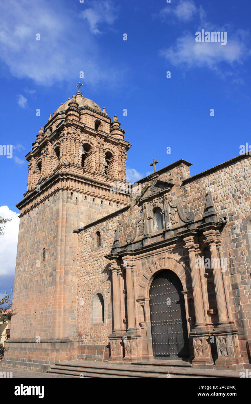 San Pedro Apostol de Andahuaylillas church, Cusco, Peru Stock Photo