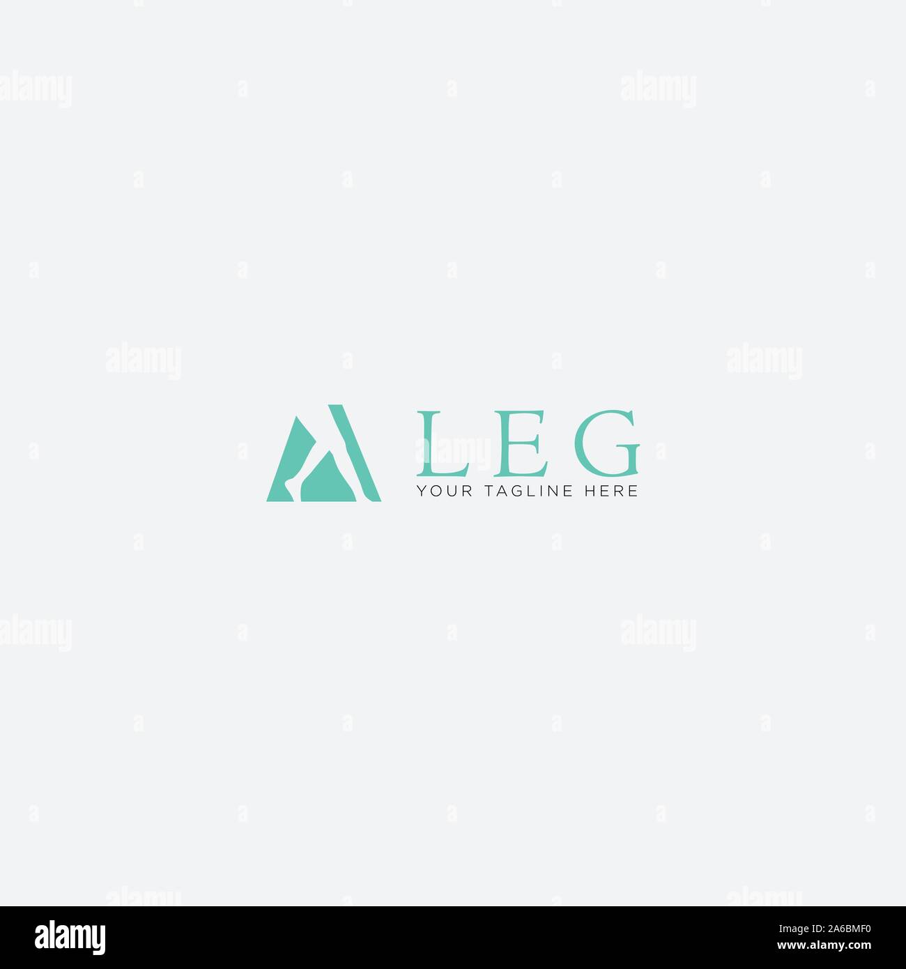 leg socks logo designs modern logo Stock Vector