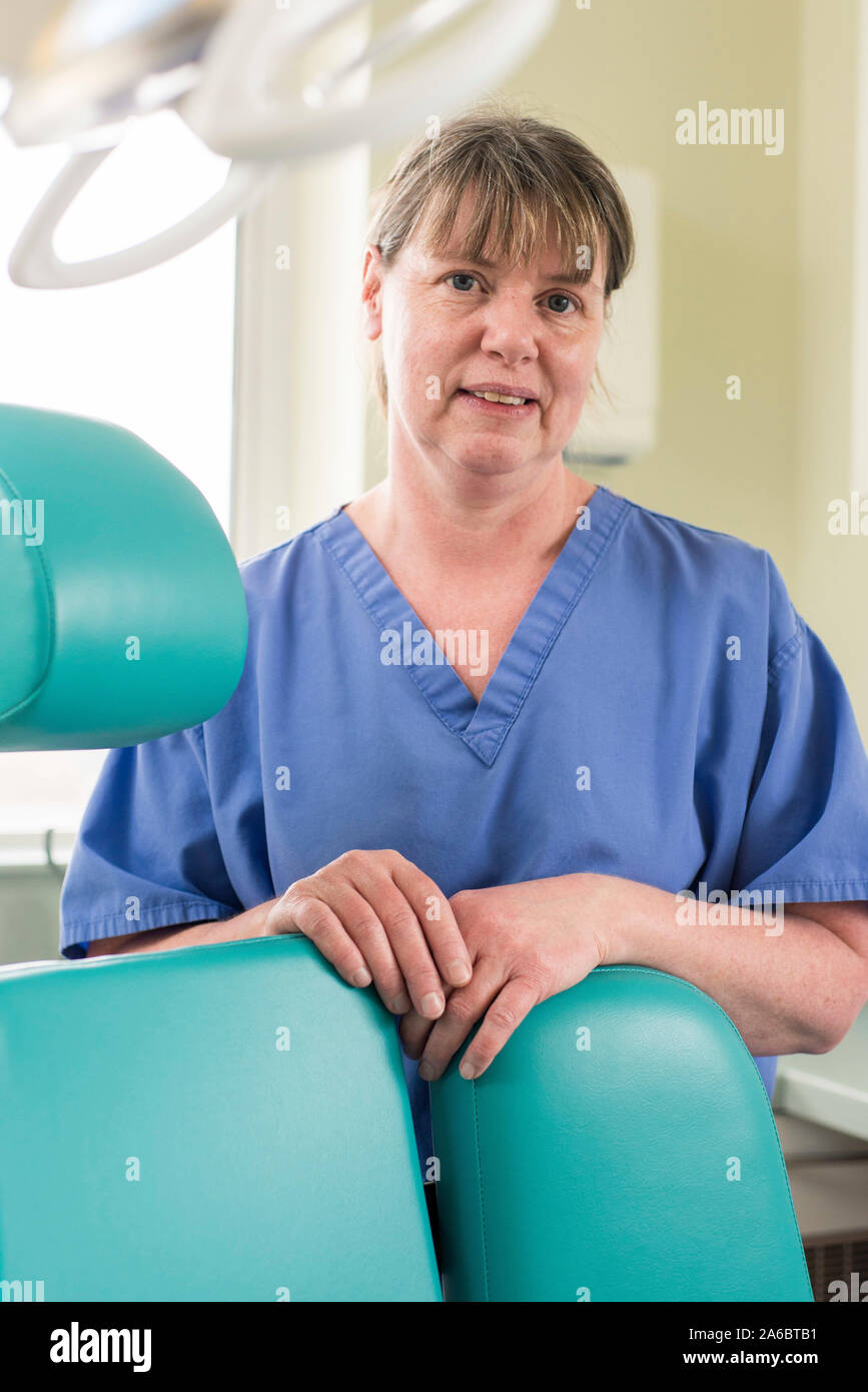 A female dental nurse in her dental studio Stock Photo Alamy