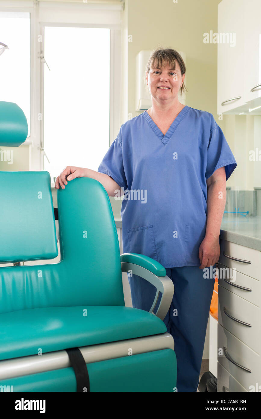 A female dental nurse in her dental studio Stock Photo Alamy