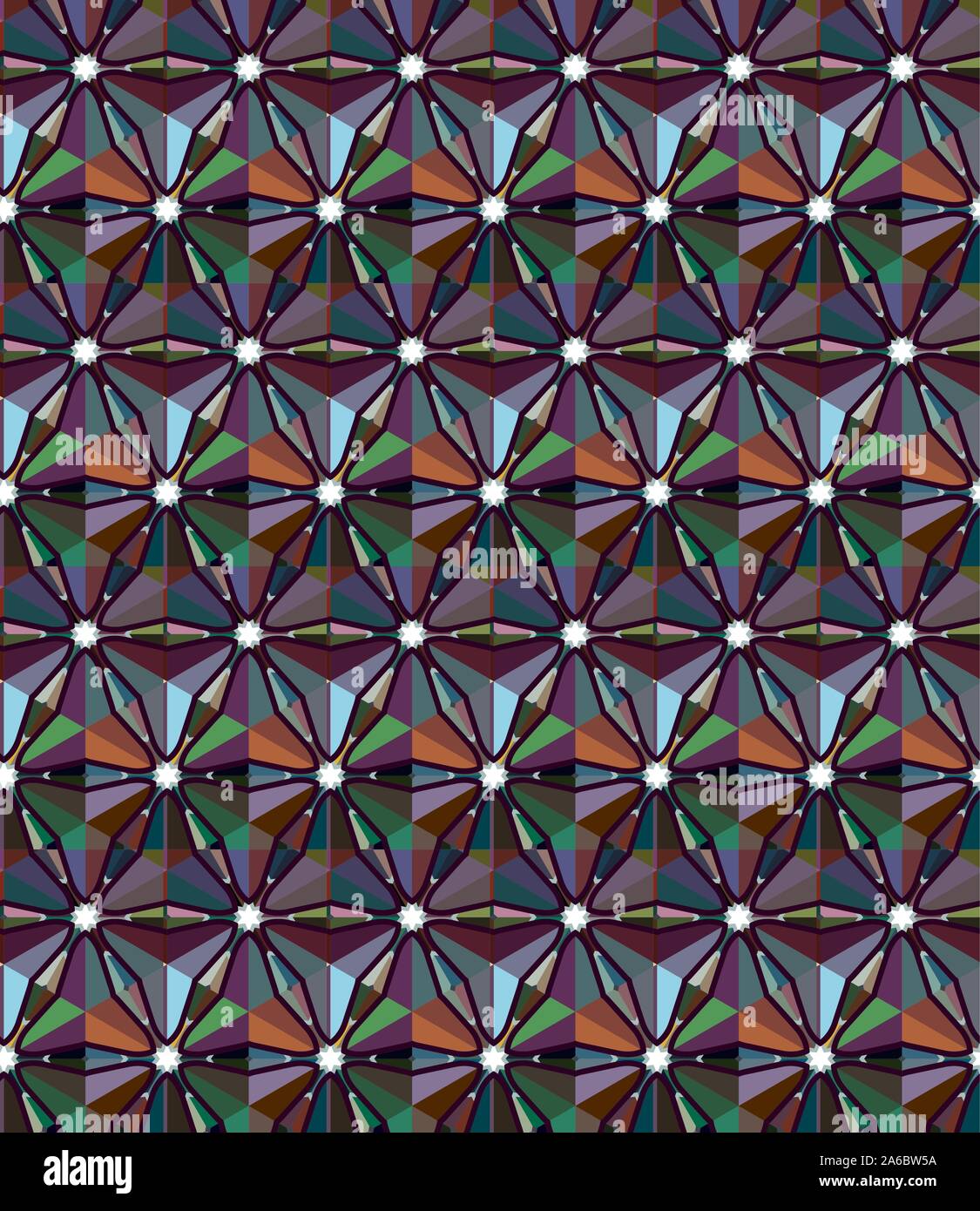 Geometric ornamental vector pattern. Seamless design texture Stock ...