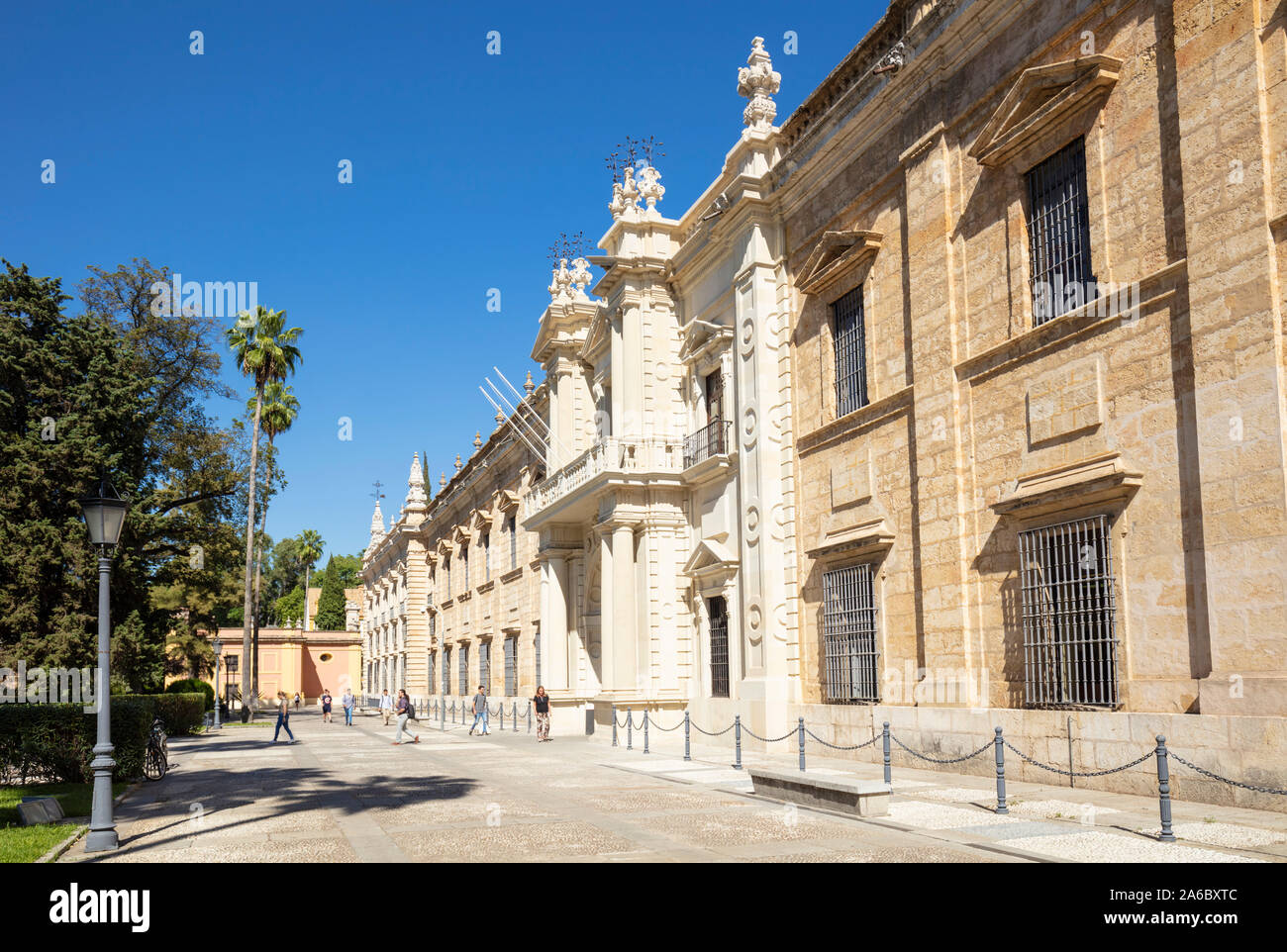 Exterior of the University of Seville Universidad de Sevilla Seville Spain seville Andalusia Spain EU Europe Stock Photo