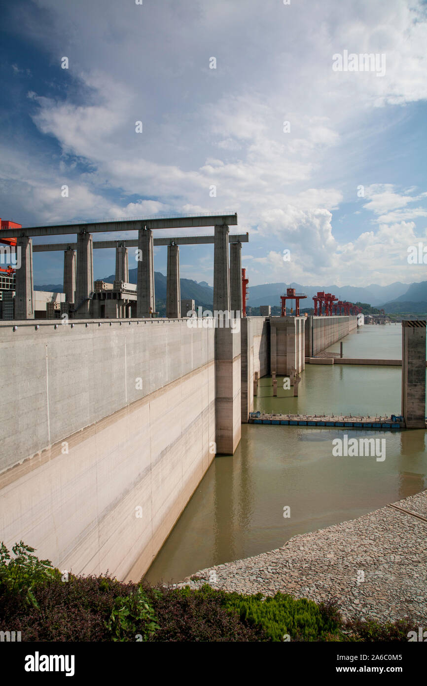 View of Three Gorges Dam Yangtze River China Stock Photo - Alamy