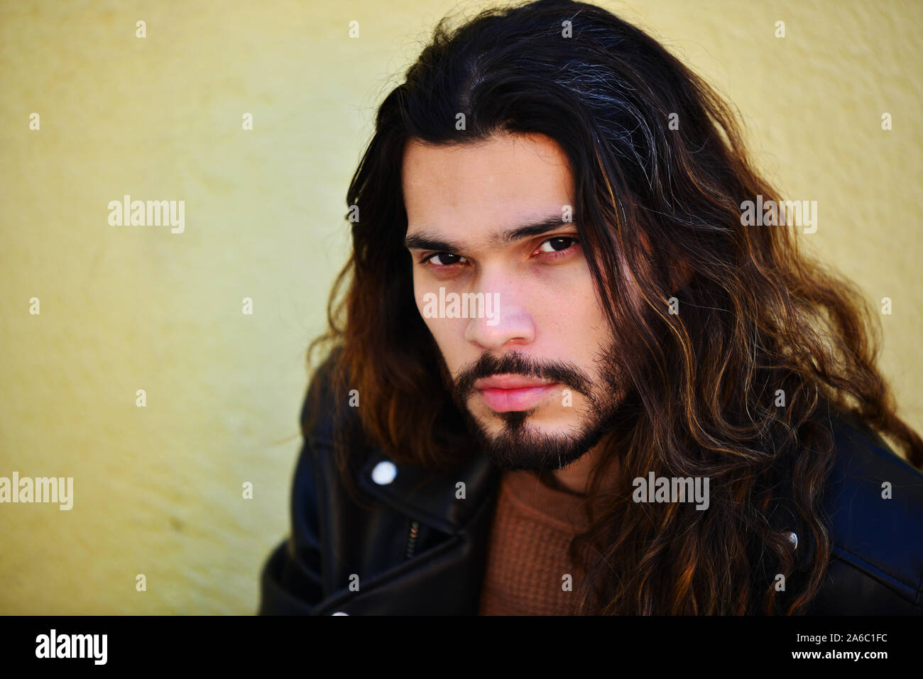 Handsome young Colombian man Stock Photo