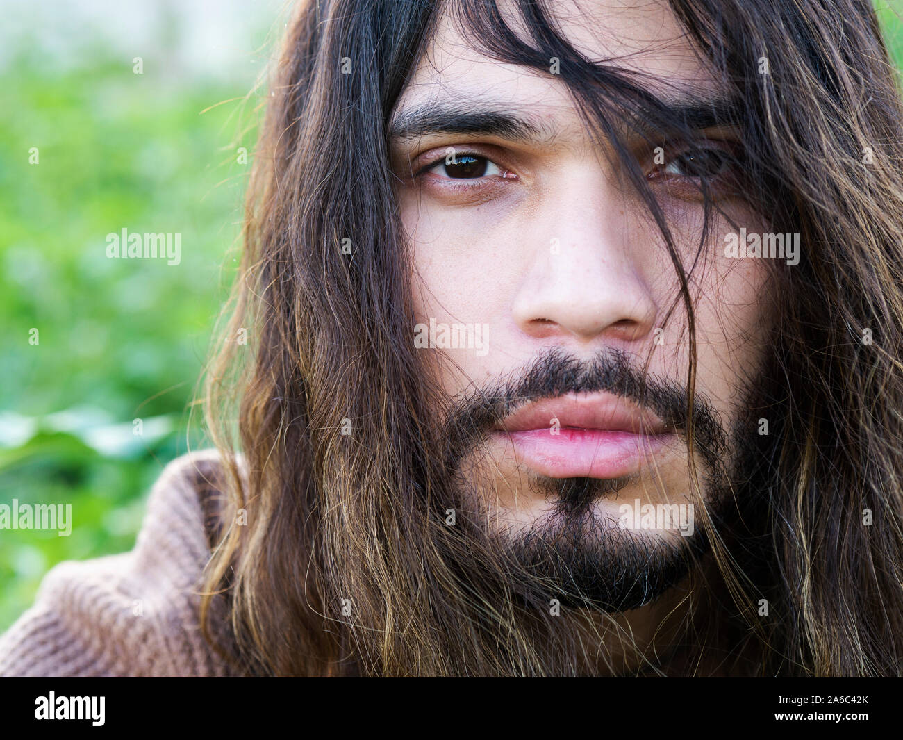 Handsome young Colombian man Stock Photo