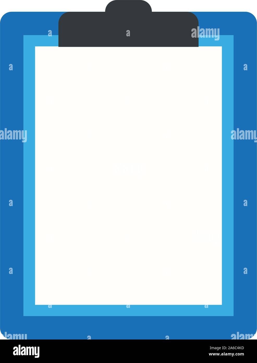 Icon clipboard checklist or document with checkmark with text in flat style Stock Vector