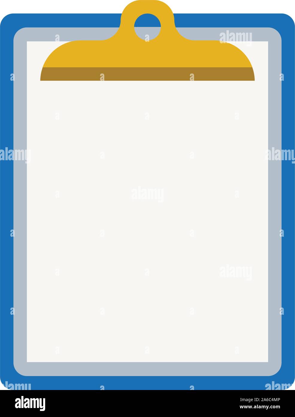 Icon clipboard checklist or document with checkmark with text in flat style Stock Vector