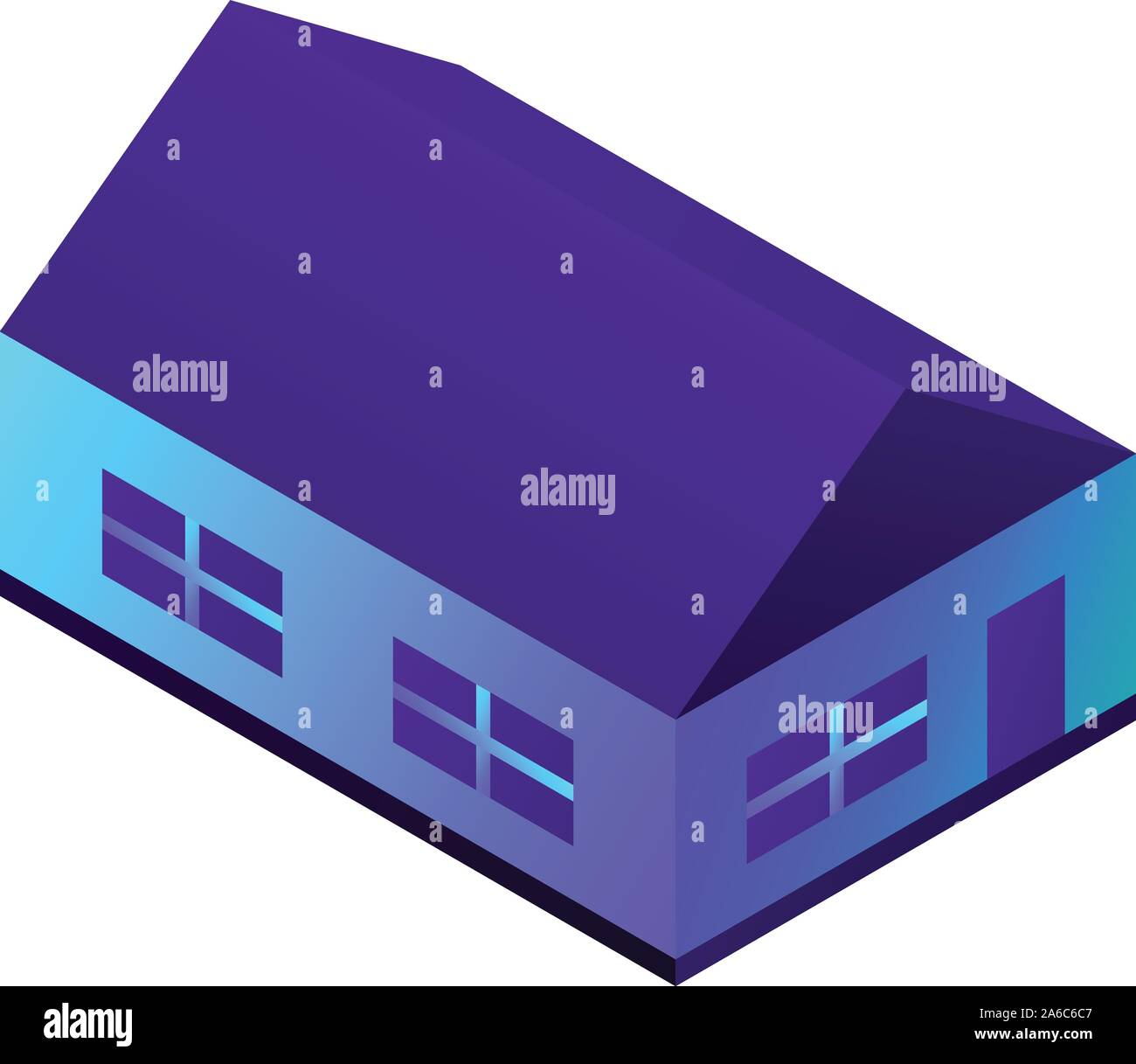 House icon, isometric style Stock Vector Image & Art - Alamy