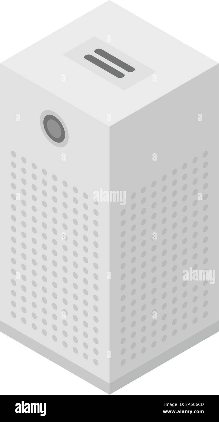 Air ionizer icon, isometric style Stock Vector