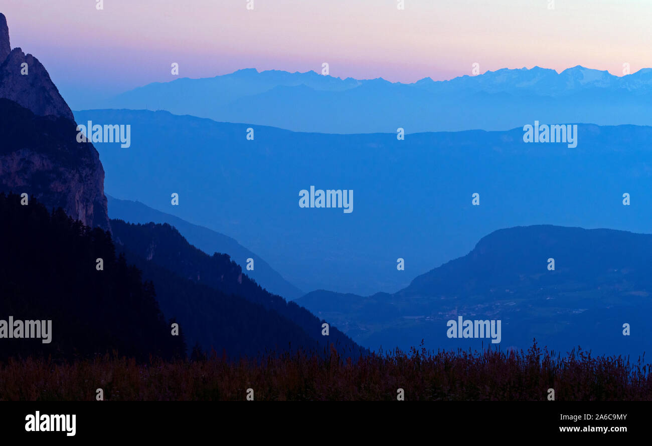 Compatsch Compatsch village Seiser Alm Dolomites plateau largest Alpine meadow in ...