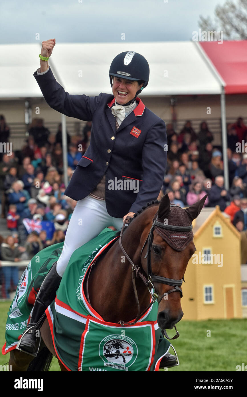 Badminton Horse trials Gloucester uk may 2019 Pigg French winner of the