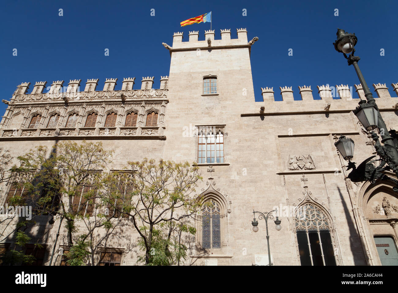 Valencia Silk Exchange in Valencia, Spain Stock Photo Alamy