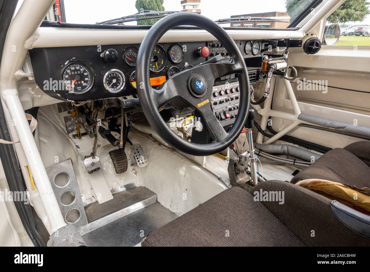 Audi Quattro S1 Rally Car Interior Stock Photo