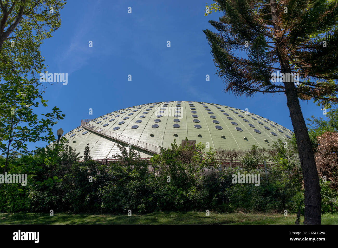 Jardins do Palácio de Cristal, domed sports and event hall. Stock Photo