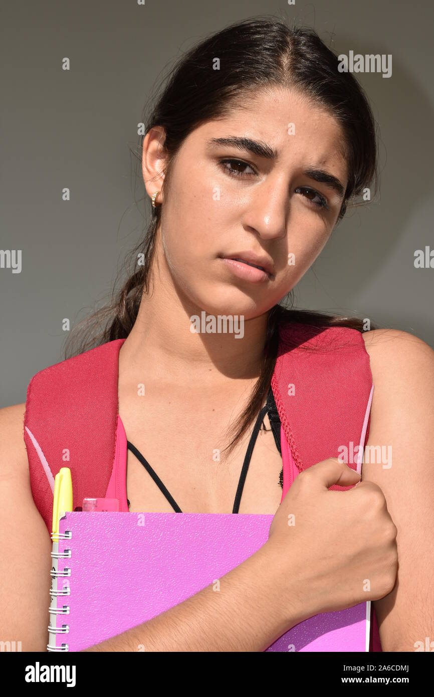 Sad Latina Girl Student Hi Res Stock Photography And Images Alamy